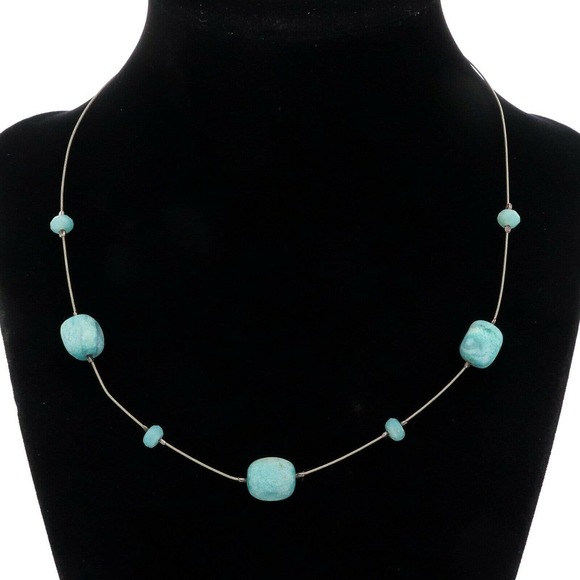 Silpada Jewelry Vintage Silpada Sterling Silver Turquoise Bead Wire